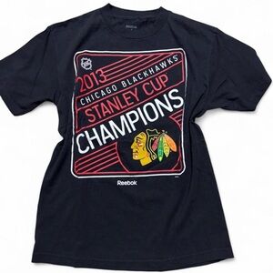 Reebok Chicago Blackhawks Stanley Cup Champions T-shirt Size M